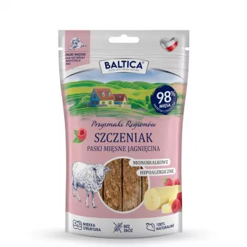 BALTICA Przysmaki Regionów Meat Strips agneau – friandise pour chien – 90 g