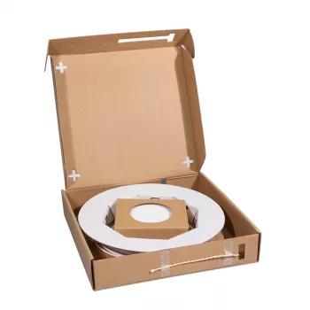 LogiLink FB2SC20 Câble de raccordement fibre optique monomode OS2 SC/APC duplex 20 m blanc