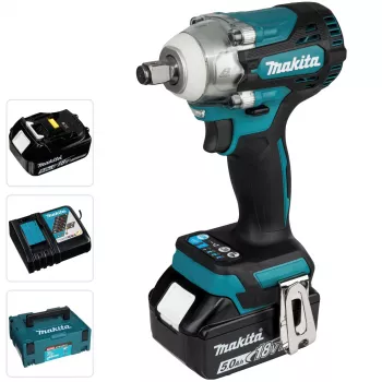 Clé à chocs sans fil Makita DTW300TJX7 1/2 inch carré avec batterie supplémentaire