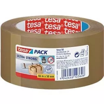 Tesa ruban adhésif d'emballage ultra résistant 66 m x 50 mm brun PVC