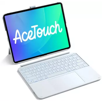 INATECK Keyboard Ace Touch iPad 13 compatible QWERTZ bleu