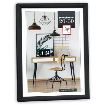 Cadre photo en plastique ZEP New Easy noir 20x25 cm KB12