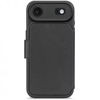 Portefeuille amovible en cuir Decoded avec MagSafe pour iPhone 17 Air, noir