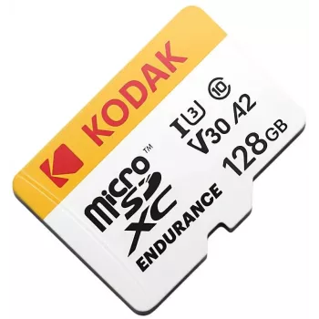Carte mémoire microSDXC Kodak mSD UHS-I U3 A2 Endurance 128 Go