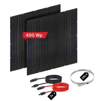 Module solaire Schwaiger Slim 2x avec câble de 1,6 m (SOPA5400)