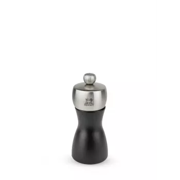 Peugeot Fidji Pepper Mill Beech Wood Matt Black 12 cm