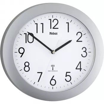 Mebus 52451 Horloge murale radio-pilotée blanche