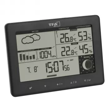 TFA Elements Station météo sans fil 35.1158.01 noire