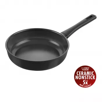 Sauteuse ZWILLING Madura Plus 24 cm, noire, aluminium