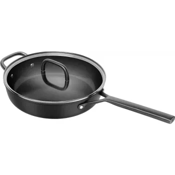Poêle à sauter ZWILLING Milano avec couvercle en verre 28 cm, noir