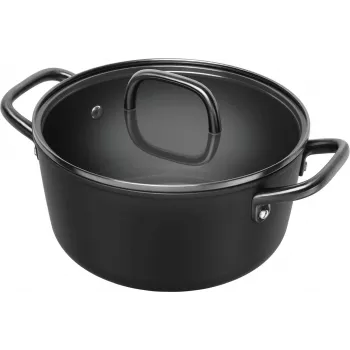 Marmite avec couvercle en verre ZWILLING Milano 24 cm, noire