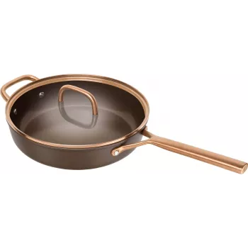 Sauteuse ZWILLING Milano avec couvercle en verre 28 cm, marron