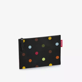 Trousse de maquillage Reisenthel Case 1 Dots noire multicolore polyester 240 mm x 170 mm