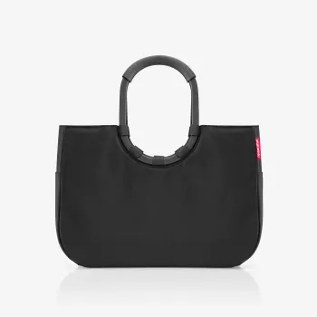 Sac de courses Reisenthel Loopshopper L noir 25 L poignées en aluminium