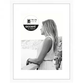 Cadre photo NIELSEN DESIGN Aura 18x24 cm blanc bois avec passe-partout 1134001