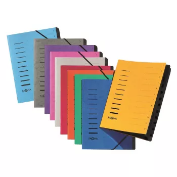 Classeur Pagna 40059-34 12 compartiments, A4, rose foncé