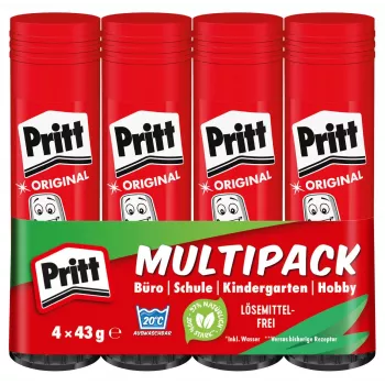 Pritt Glue Sticks Multipack 4 x 43g 9H PK8MP
