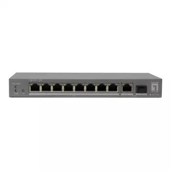 Switch PoE+ LevelOne 8xGE PoE/1xGE/1xSFP 120W non administrable plastique