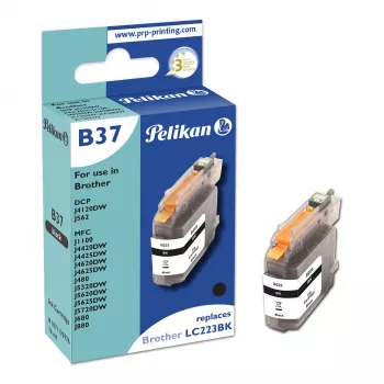 Cartouche d'encre compatible Pelikan B37 pour Brother LC-223BK, noir, 600 pages