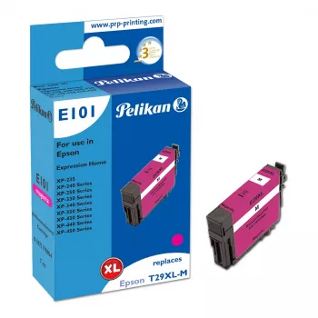 Cartouche d'encre compatible Pelikan E101 magenta à haut rendement (XL) pour Epson XP-450 XP-440 XP-430 XP-350 XP-340 XP-330 XP-250 XP-240 XP-235 - 1 pack