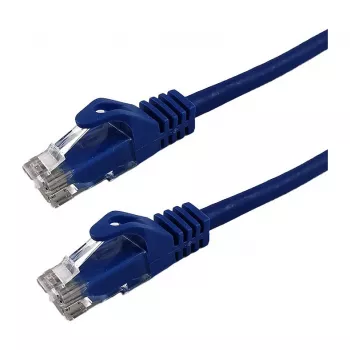 Câble patch Grafenthal Cat6a U/UTP CU LSZH 0,25 m bleu
