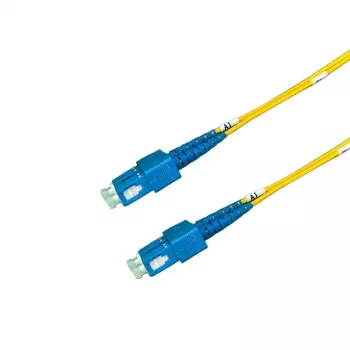 Câble patch fibre optique GRAFENTHAL OS2 monomode LC/UPC vers LC/UPC duplex 1 m jaune