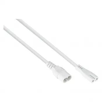 Kabelmeister Rallonge Euro fiche C8 vers prise C7, blanche, 0,5 m