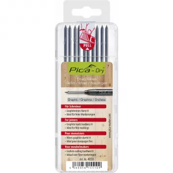 Mines de recharge PICA-DRY pour Carpenter SB - 2,8 mm H grises, lot de 10, blister
