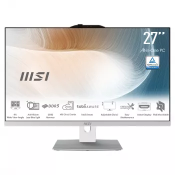 PC tout-en-un MSI Modern AM272P 1M-1428AT 27 inch, Full HD, 16 Go RAM, 512 Go SSD, Windows 10 Pro