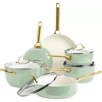 Ensemble de 6 casseroles et poêles GreenPan Padova Reserve, vert