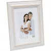 Cadre photo Deknudt S221H1 bois 13x18 cm beige blanc