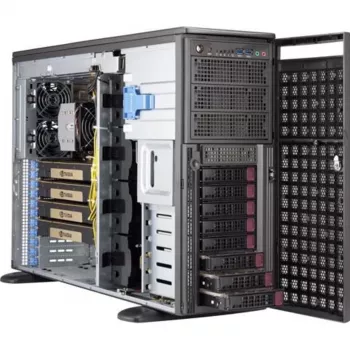 Supermicro SuperWorkstation 540A-TR Station de travail Full-Tower, Intel C621, Dual Xeon Scalable, 2200W