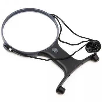 Carson HF-66 MagniFree LED Magnifying Lamp with Flexible Gooseneck, 2x/5x Magnification, 13 cm Lens, LED Illumination, Black