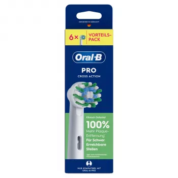 Têtes de brosse de rechange Braun Oral-B Pro Cross Action, lot de 6