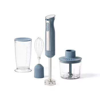 Mixeur plongeant Guzzini Sous Chef avec accessoires, bleu marine (148400210)