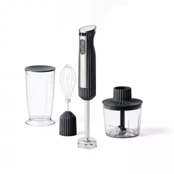 Mixeur plongeant Guzzini Sous Chef avec accessoires, gris (148400184)