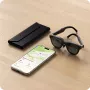Étui à lunettes Satechi FindAll en cuir végan noir