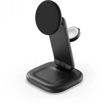 Satechi 3-en-1 Qi2 25 W support de charge pliable - Space Black