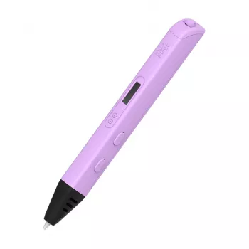 Stylo 3D myFirst 3D Pen Artist - avec 6 filaments PLA colorés (violet)