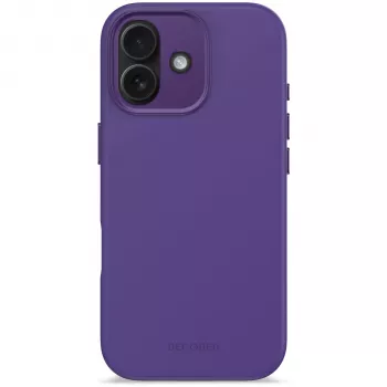 Decoded Coque arrière en silicone AntiMicrobial pour iPhone 17, Future Dusk, compatible MagSafe