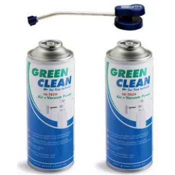 Nettoyant à air comprimé Green Clean GS-2051 pour le nettoyage des appareils - zones difficiles d'accès - 400 ml - bleu, vert, blanc - 135 mm - 200 mm