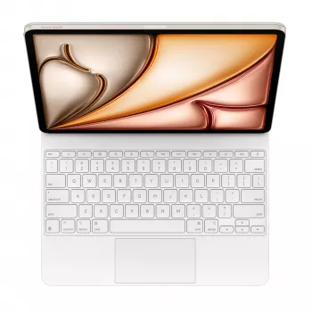 Clavier Magic Keyboard Apple pour Apple iPad Air 13 (M2/M3), blanc, Smart Connector, disposition suisse