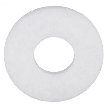Makita 1914S5-9 pad de polissage en feutre pour monobrosse/polisseuse sans fil PS001G, 200 mm, blanc