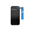 Verbatim Pocket SSD 128 Go USB 3.2 Gen 2 - jusqu'à 1000 Mo/s, porte-clés, noir/bleu (32433)