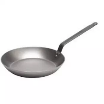 Poêle De Buyer Carbone Plus Lyonnaise, 28 cm, acier au carbone