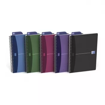 Carnet ELBA Oxford Office A5 reliure spirale 90 feuilles gris