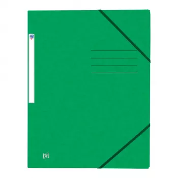 Chemise à élastique d'angle Oxford TOP FILE+ A4 verte - fournitures de bureau