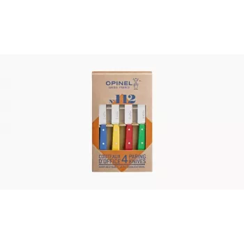 Ensemble de couteaux de bureau Opinel n° 112 4 pièces coloré