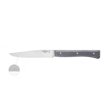 Couteaux de table Opinel Facette lot de 4 gris ardoise