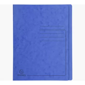 Chemise à attaches Exacompta Colorspan A4 bleue 355 g/m² carton classement flexible